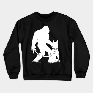Bigfoot Walking Belgian Malinois Crewneck Sweatshirt